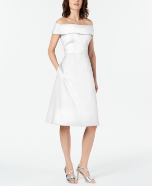 calvin klein off white dress