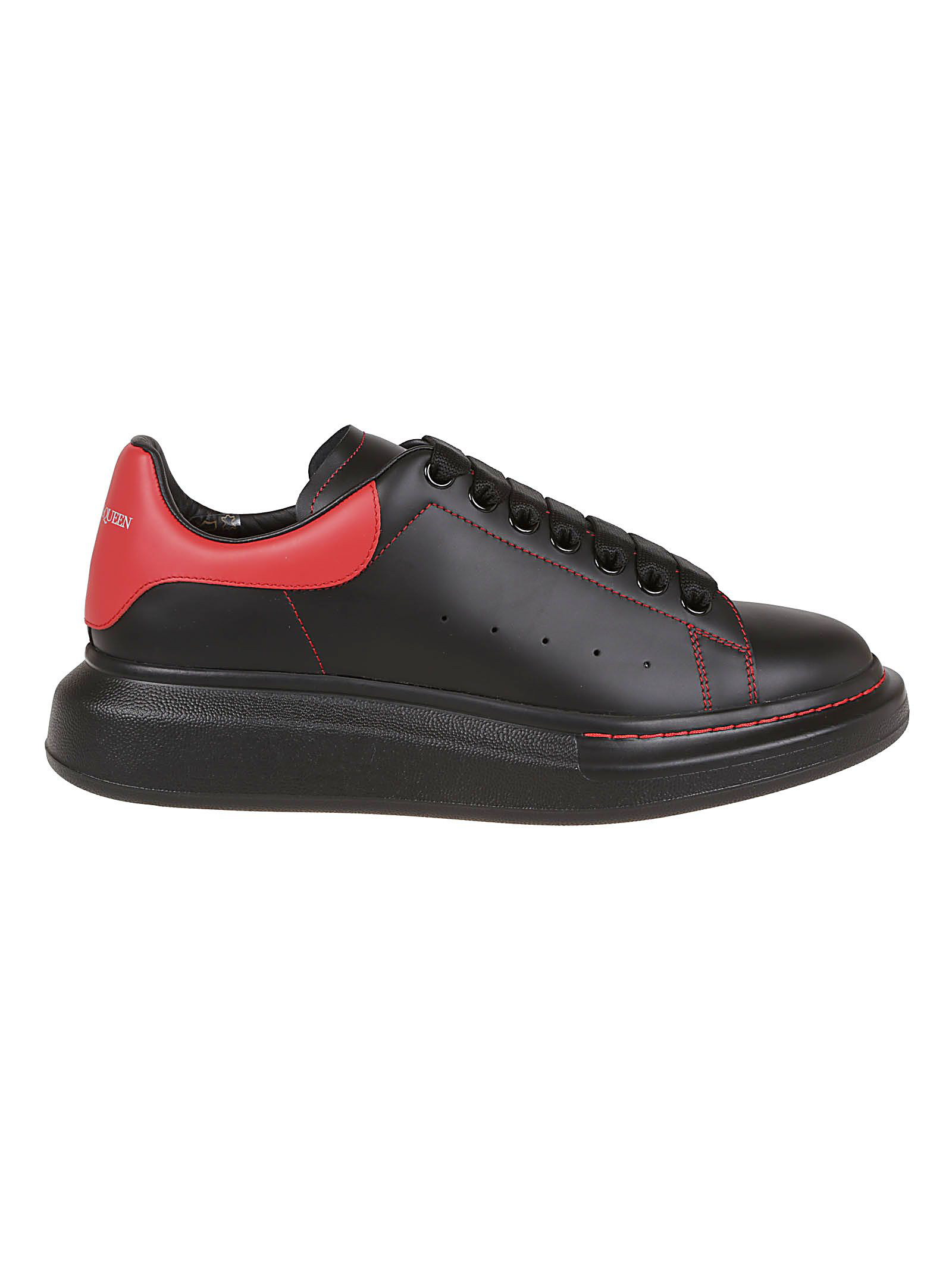 Alexander Mcqueen Oversized Sneaker In Black/lust Red | ModeSens