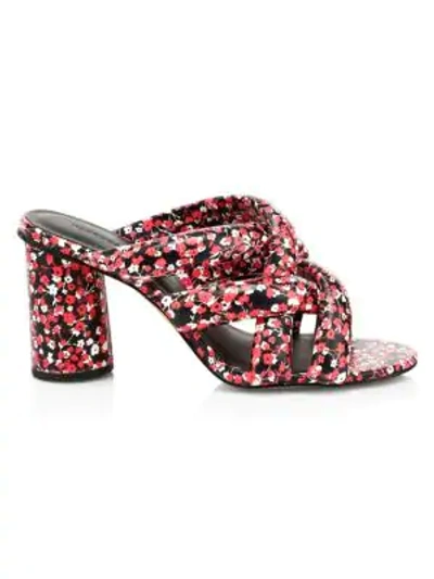 Shop Rebecca Minkoff Women's Anandine Floral Mules In Red Floral