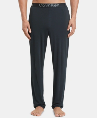 Shop Calvin Klein Men's Ultra-soft Modal Pajama Pants In Black