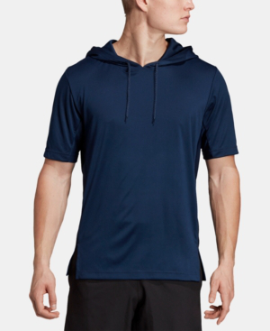 adidas men's short sleeve hoodie