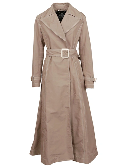 Shop Marc Jacobs Belted Long Trench In Tan