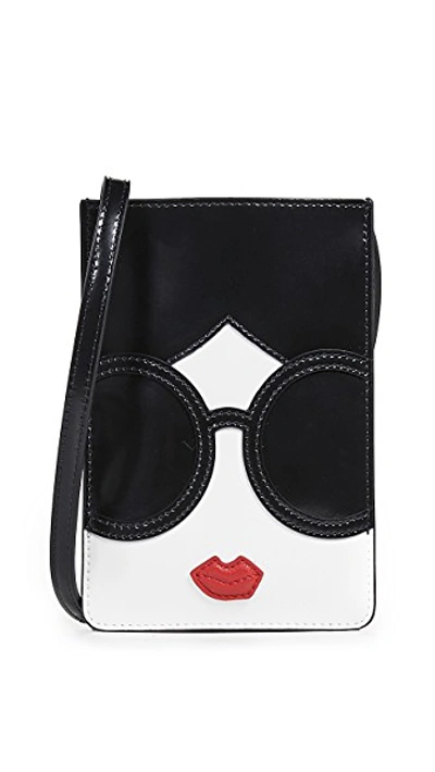 Shop Alice And Olivia Carla Staceface Phone Case Crossbody In Multi