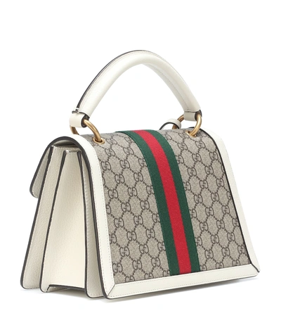 Shop Gucci Queen Margaret Small Gg Shoulder Bag In Beige