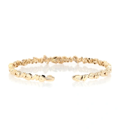 Suzanne Kalan Fireworks 18kt Gold And Diamond Bangle In Gold
