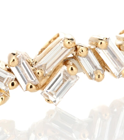 Suzanne Kalan Fireworks 18kt Gold And Diamond Bangle In Gold