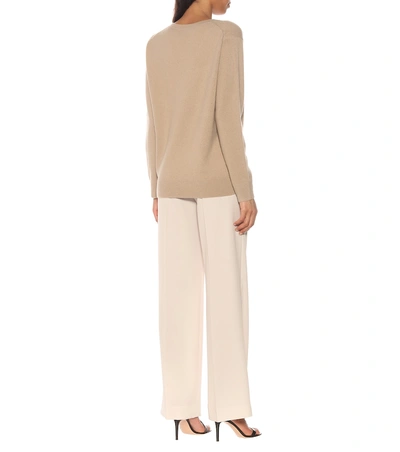 Shop Vince Cashmere Sweater In Beige