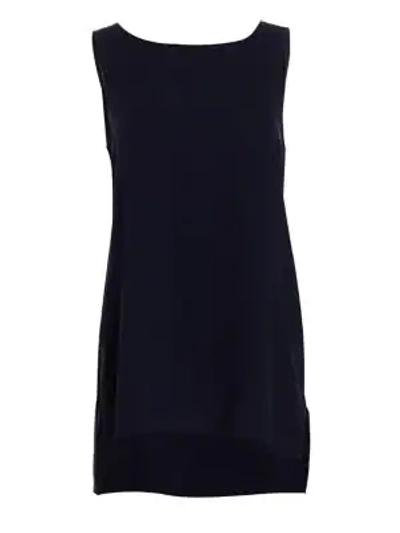 Shop Eileen Fisher System Bateau Neck Top In Midnight