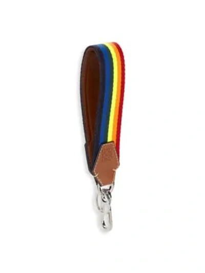 Shop Loewe Rainbow Keychain In Multi