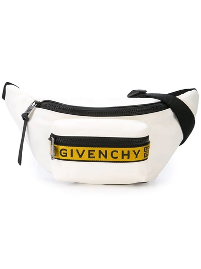Shop Givenchy Logo Belt Bag - White
