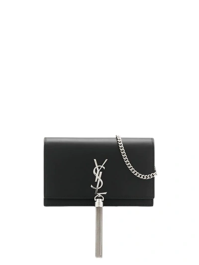 Shop Saint Laurent Kate Cross Body Bag - Black
