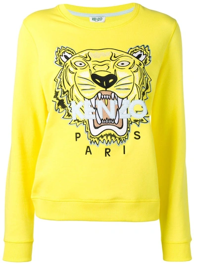 Kenzo Pullover Mit Tigerstickerei - Gelb In Yellow | ModeSens