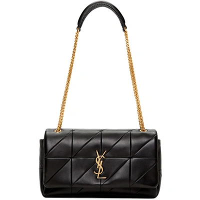 Shop Saint Laurent Black Medium Jamie Bag In 1000 Black