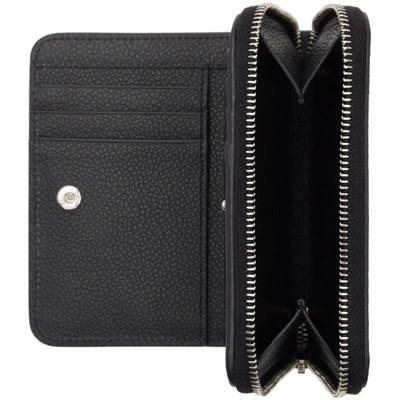 Shop Saint Laurent Black Compact Rive Gauche Zip Around Wallet In 1000 Black
