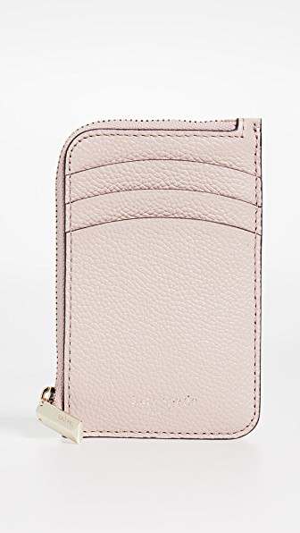 margaux leather zip card holder