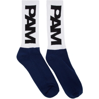 Shop Perks And Mini Navy And White Sl Sport Socks In Sc50 Wht Nv