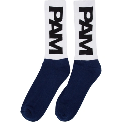 Shop Perks And Mini Navy And White Sl Sport Socks In Sc50 Wht Nv