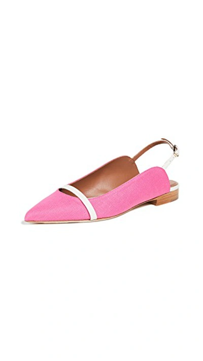 Shop Malone Souliers Marion Flats In Pink/cream