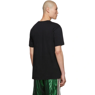 Shop Gucci Black Rainbow T-shirt In 1082blkmult