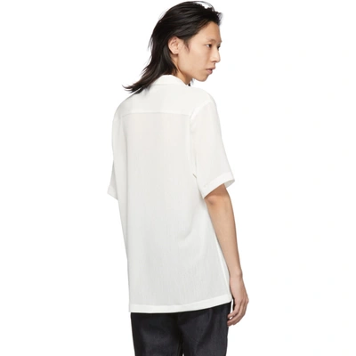 Cmmn Swdn Dexter Mesh Short Sleeve Shirt In White | ModeSens
