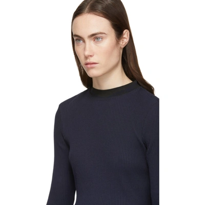 Shop Perks And Mini Navy Echoing Waves Sweater In Sc30 Navy