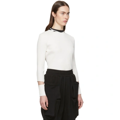 Shop Perks And Mini White Echoing Waves Sweater In Sc2 White