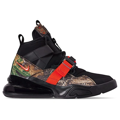 Shop Nike Men's Air Force 270 Utility Realtree Off-court Shoes In Black Size 9.5