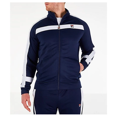 Shop Fila Men's Renzo Track Jacket, Blue - Size Large