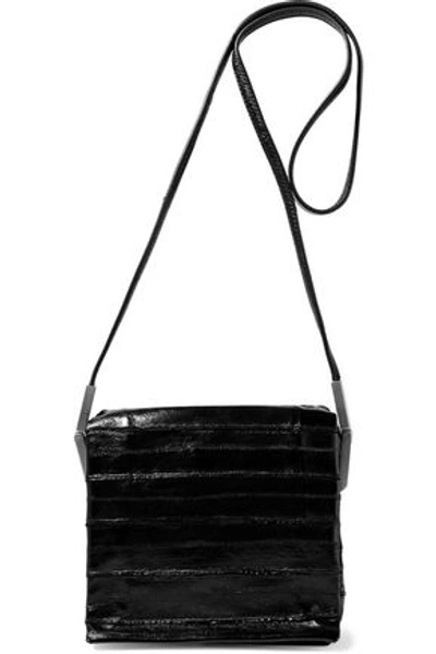 Shop Rick Owens Woman Adri Eel Shoulder Bag Black