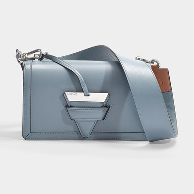 Shop Loewe | Barcelona Bag In Blue Calfskin