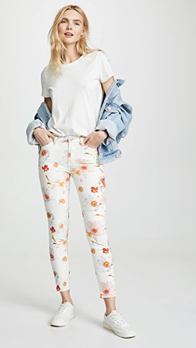 Shop 7 For All Mankind The Ankle Skinny Jeans In Bow Blossoms