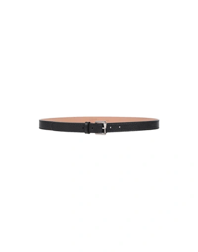Shop Gianni Chiarini Thin Belt In Black