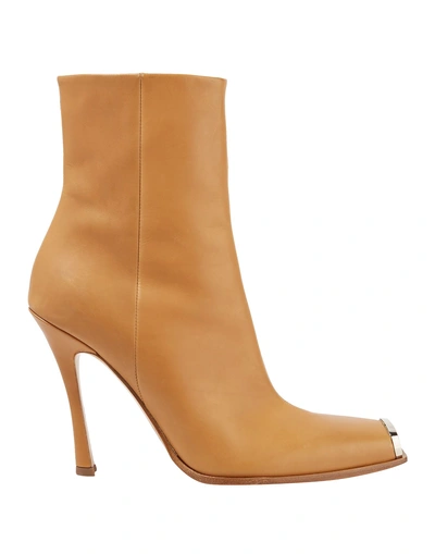 Shop Calvin Klein 205w39nyc Ankle Boots In Camel