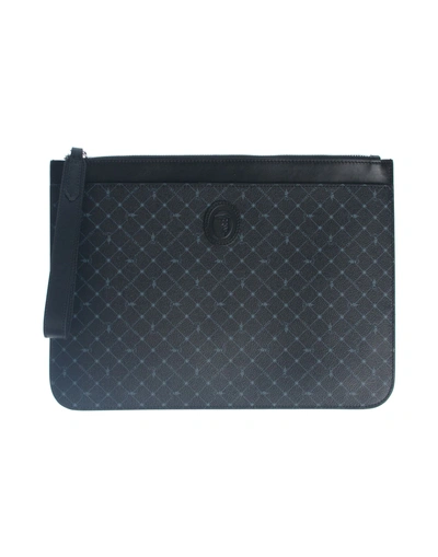 Shop Trussardi Man Handbag Black Size - Soft Leather