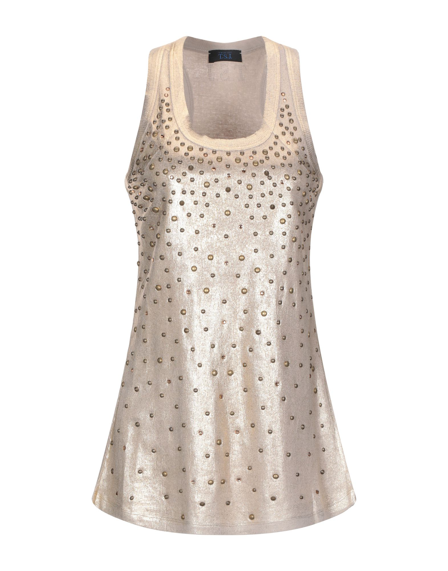 Twinset Tops In Gold Modesens