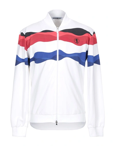 Shop Bikkembergs Man Sweatshirt White Size Xl Polyamide, Cotton, Elastane