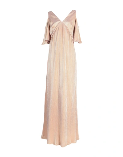 Shop Intropia Long Dresses In Gold
