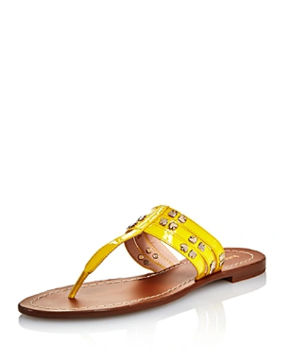 Shop Kate Spade New York Women's Carol Thong Sandals In Vibrant Canary