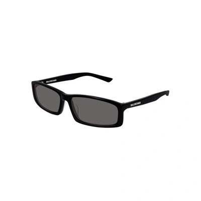 Shop Balenciaga Black Square-frame Sunglasses