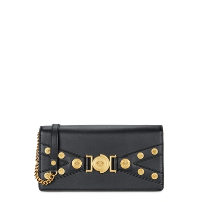 Shop Versace Tribute Black Leather Cross-body Bag