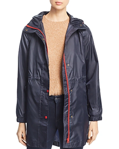Shop Joules Golightly Packable Raincoat In Marine Navy