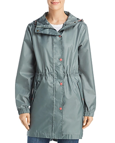 Shop Joules Golightly Packable Raincoat In Laurel