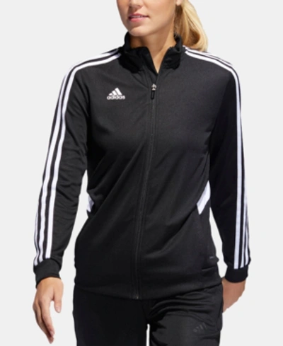 Shop Adidas Originals Adidas Women's Tiro Aeroready Soccer Track Jacket In Black/white