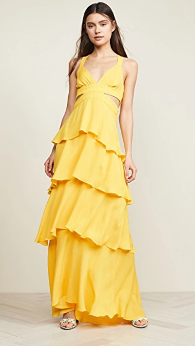 Shop A.l.c Lita Dress In Yellow