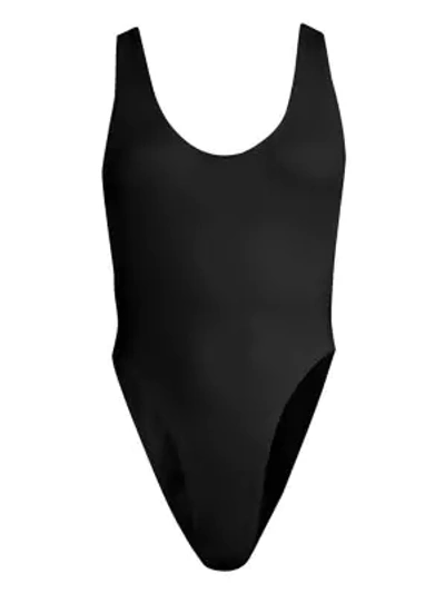Shop Norma Kamali Women's Marissa One-piece Swimsuit In Black