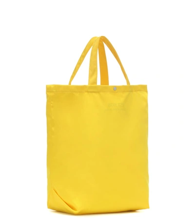 Shop Calvin Klein Jeans Est.1978 Logo Small Nylon Tote In Yellow