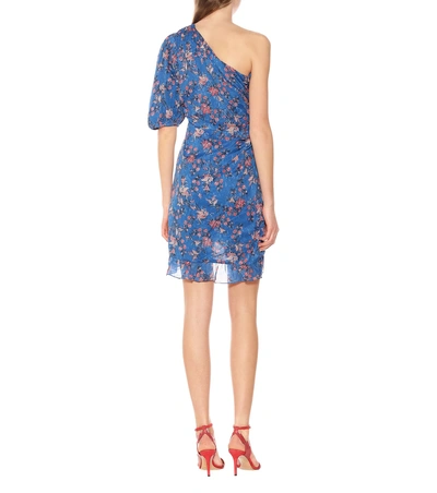 Shop Isabel Marant Étoile Esther Floral-printed Cotton Dress In Blue