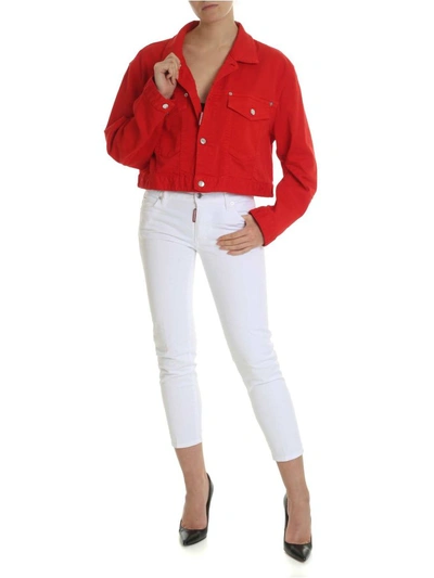 Shop Dsquared2 Jacket In Red