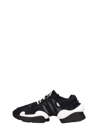 Shop Y-3 Kaiwa Pod Black Mesh Sneakers
