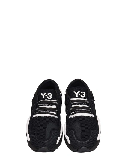Shop Y-3 Kaiwa Pod Black Mesh Sneakers